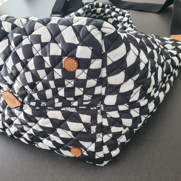 MZ WALLACE Small Metro Tote Deluxe, Checkerboard - Picture 10 of 13